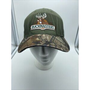 Buckmasters Green Baseball Cap Hat Hook & Loop Camo Bill